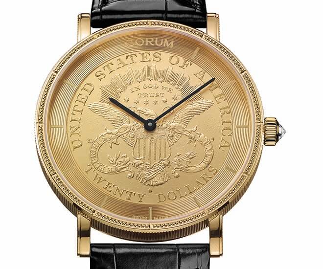 corum authentic gold coin watch 10d circulated coin