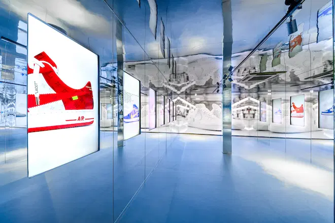 Louis Vuitton x Nike Air Force 1 Exhibition Lands In Singapore
